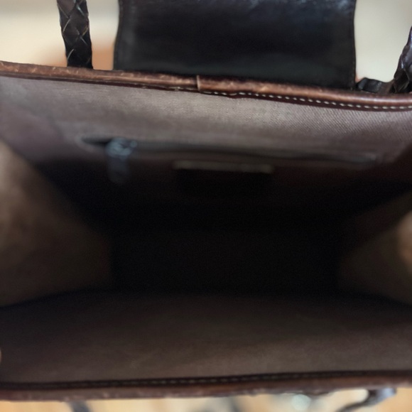 Brighton Vintage Crocodile Embossed Handbag 10“ x 12“ x 3“ - Picture 6 of 15